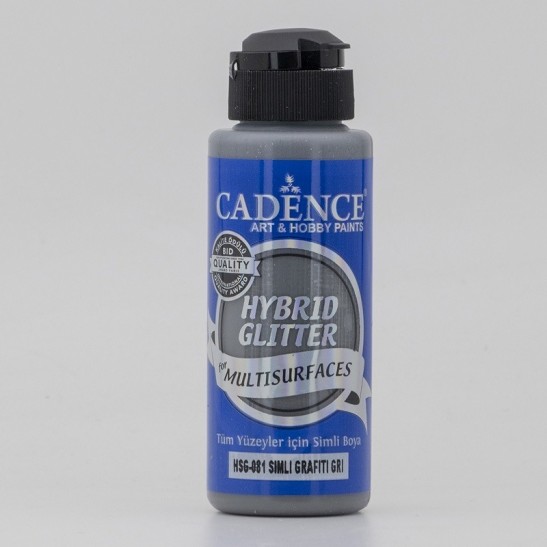 Υβριδικό ακρυλικό γκλίτερ grafiti grey 120 ml