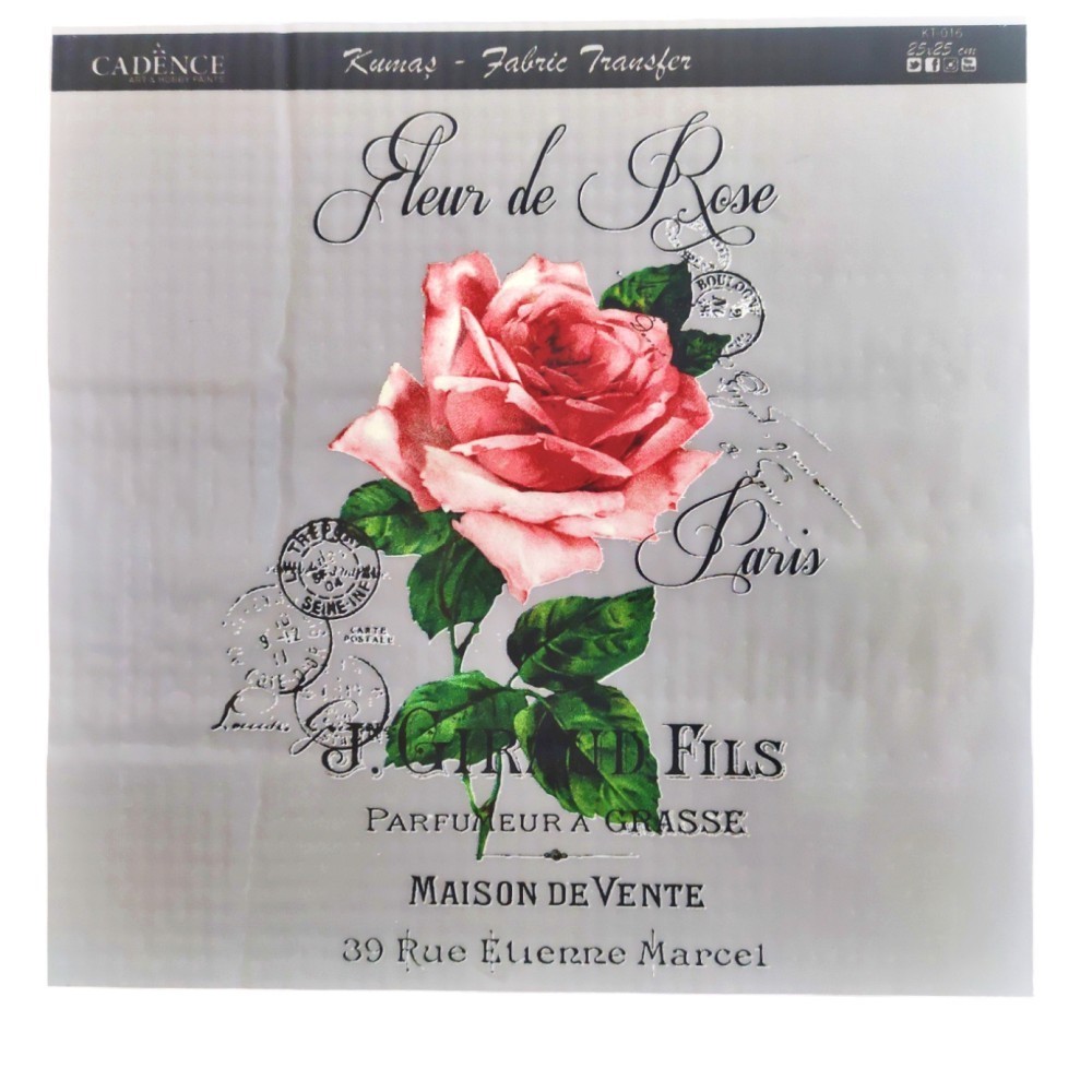 Μεταφορά υφάσματος 25Χ25 εκ KT016