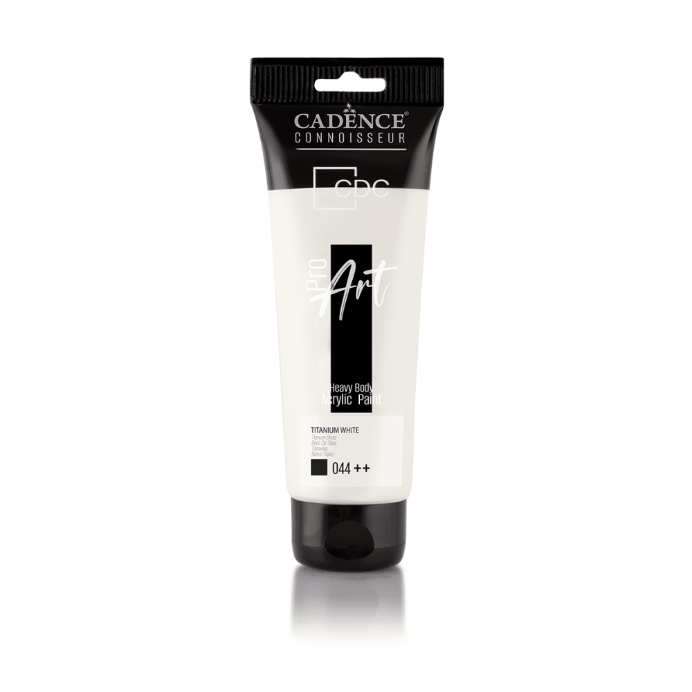 Proart heavy body acrylic paint Titanium White 120 ml - PR044