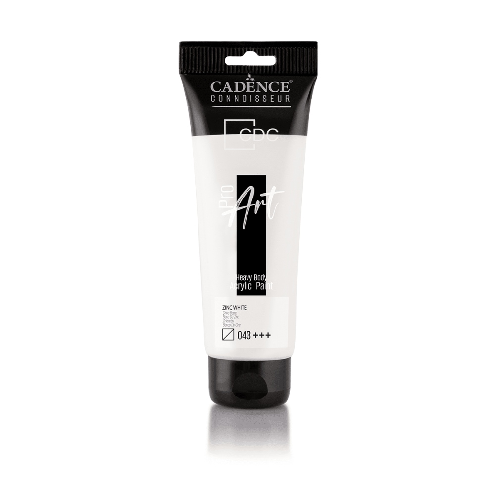 Proart heavy body acrylic paint Zinc White 120 ml - PR043