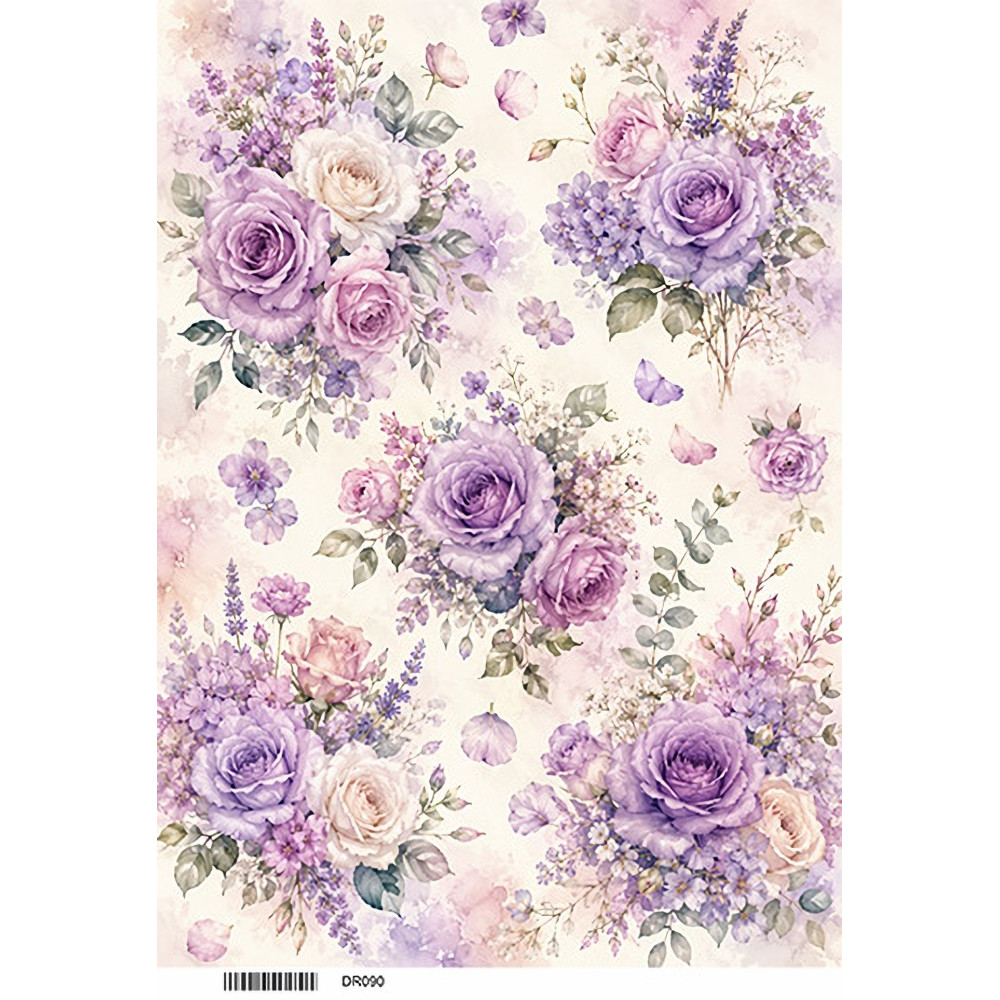Ριζόχαρτο λουλούδια 30X40