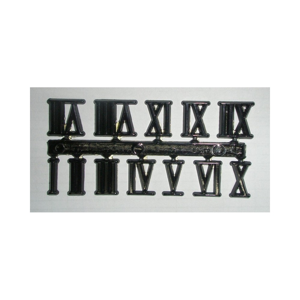 Αυτοκόλλητοι λατινικοί μαύροι 15 mm