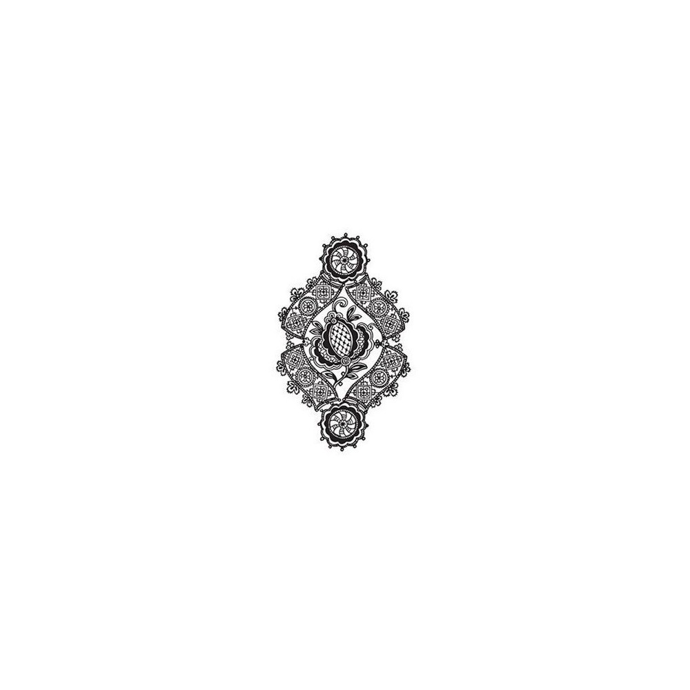 Lace transfer white 25X35