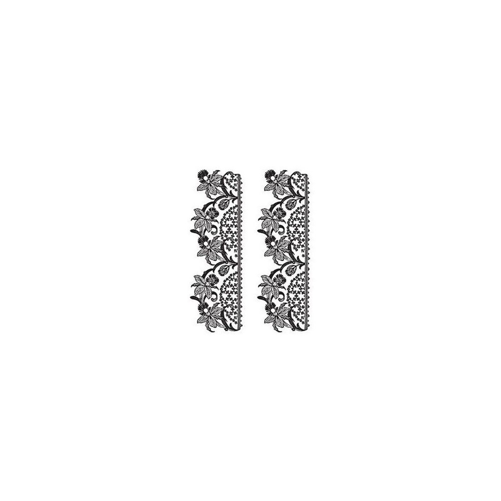 Lace transfer white 25X35