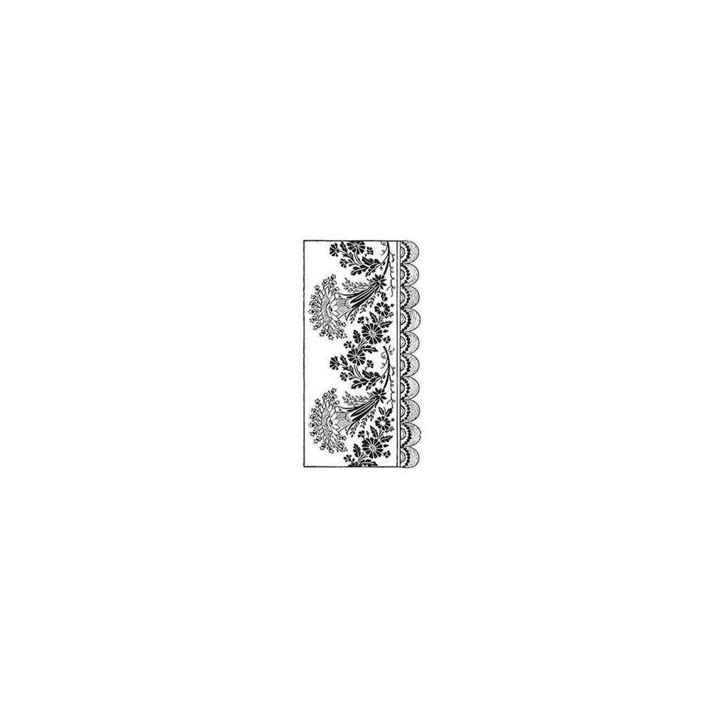 Lace transfer white 25X35