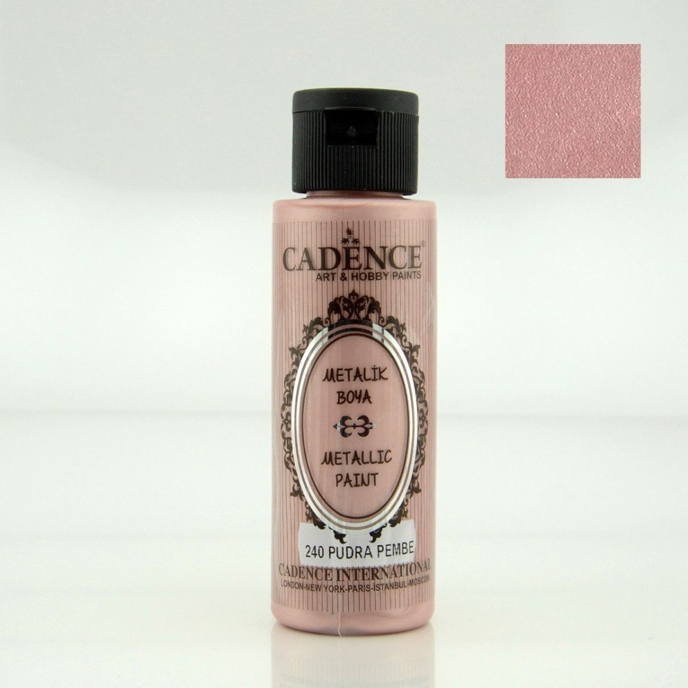 240 powder pink metallic paint 70 ml