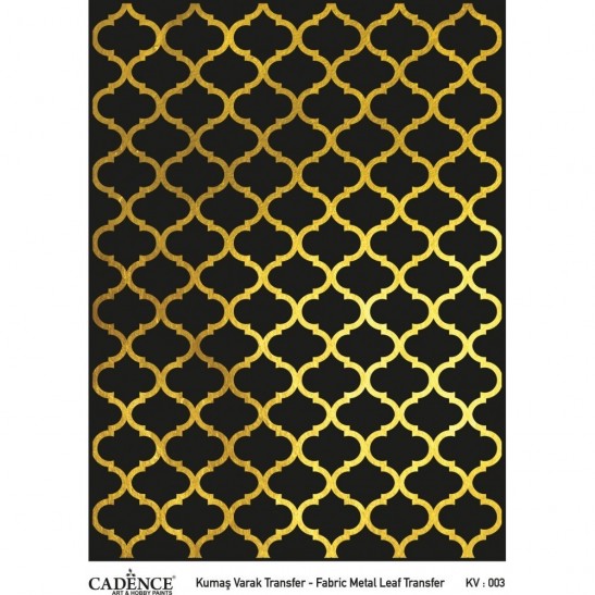 Fabric metal leaf transfer 30X42