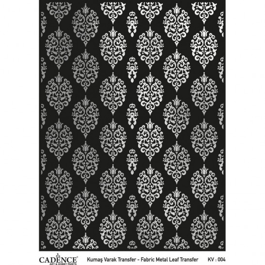 Fabric metal leaf transfer 30X42