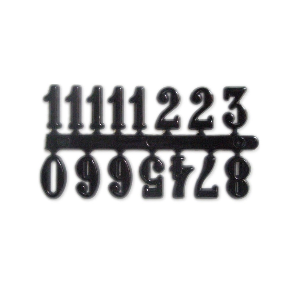 Αυτοκόλλητοι αριθμοί μαυροι 15 mm